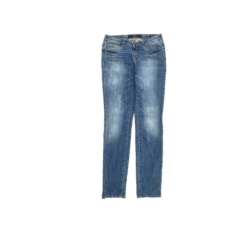 Jessica Simpson Malibu Skinny Distressed Women's size 29 Dark Blue Denim‎ Jeans